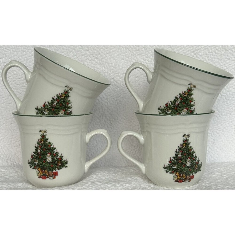 Tabletops Unlimited Christmas Coffee/tea/hot Choc Cups Christmas Tree Cups/mugs